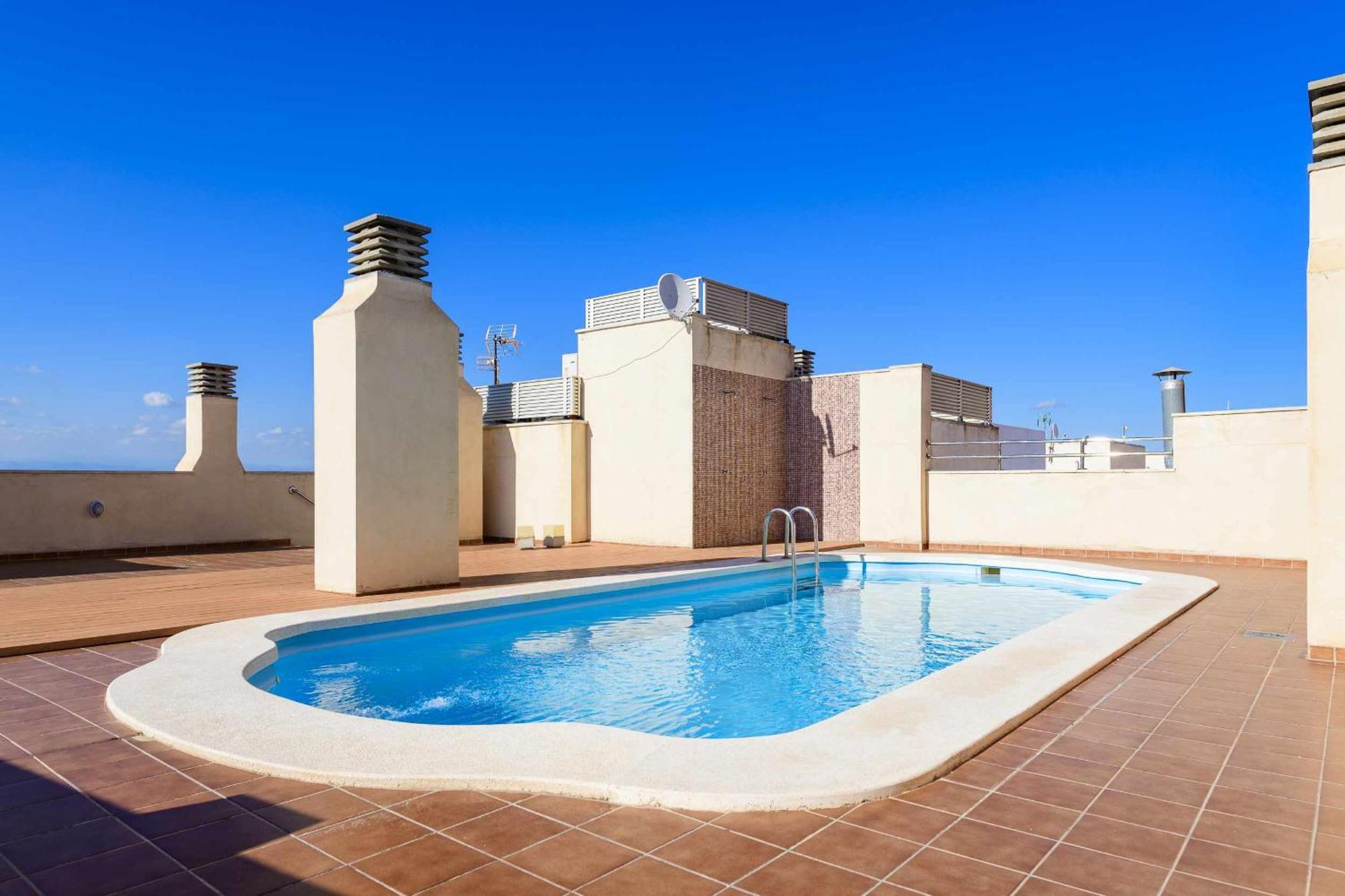Port Arenal Con Terraza Y Piscina *
